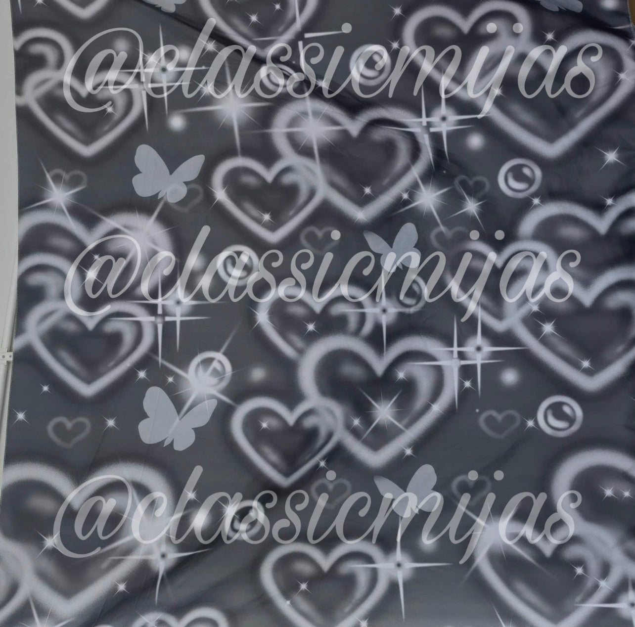 Gray hearts glamour backdrop ✨